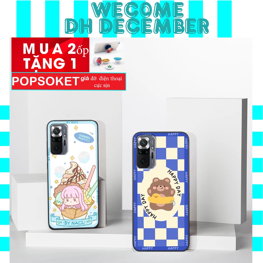 Ốp lưng Xiaomi REDMI NOTE 10 PRO  in hình 3D gấu mới nhất - sang - chảnh - ĐẸP- BỀN