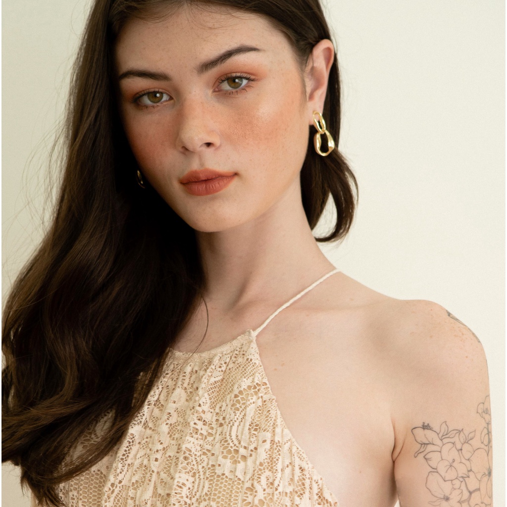 EDINI - Bông Tai Thời Trang 2 Khuyên Tròn ACC082