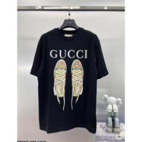 áo thun nam nữ Đôi giày GUCCI ,form rộng tay lỡ unisex hot trend ( ko dây ) hai màu đen trắng ⚡ ⚡