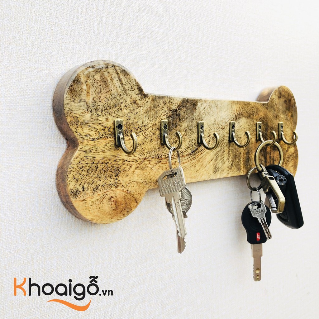 Móc treo chìa khoá gỗ khúc xương!!! Sản phẩm móc treo gỗ nguyên khối không độc hại, tránh quên chìa khoá mới nhất 2021