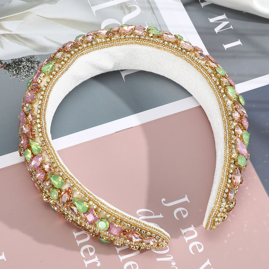 Băng Đô Cài Tóc Đính Đá Lấp Lánh Thời Trang Cho Nữ