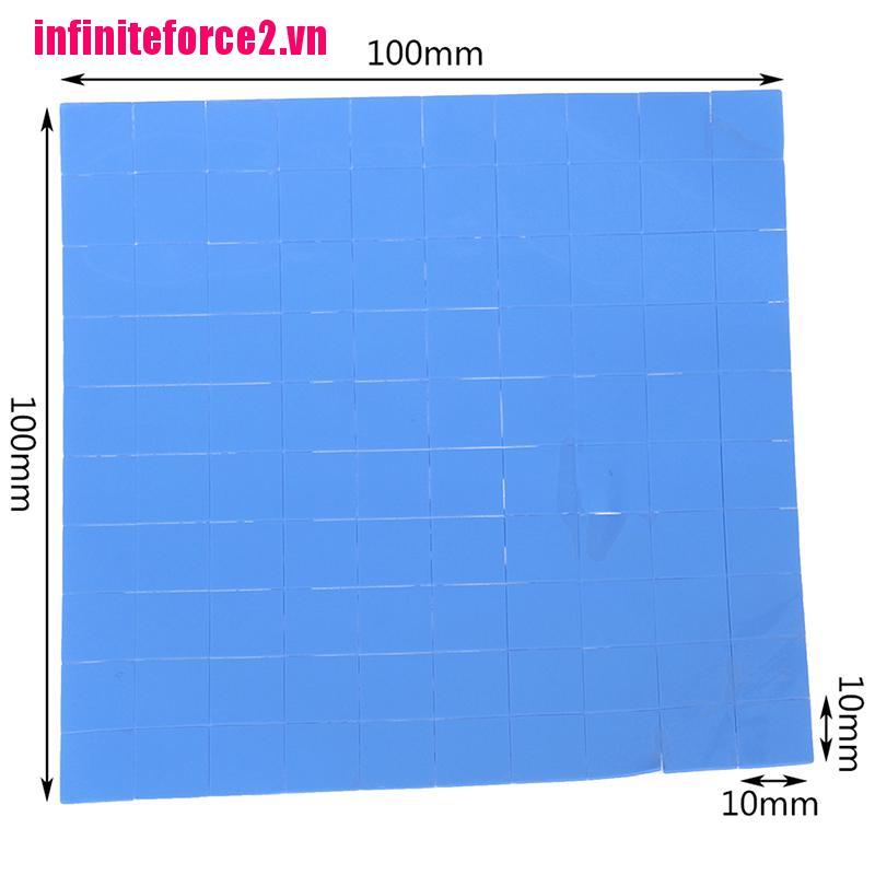 (Force) Bộ 100 Miếng Tản Nhiệt Silicone 10x10 X 0.5mm