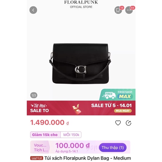 Túi xách Floralpunk Dylan Bag - Medium