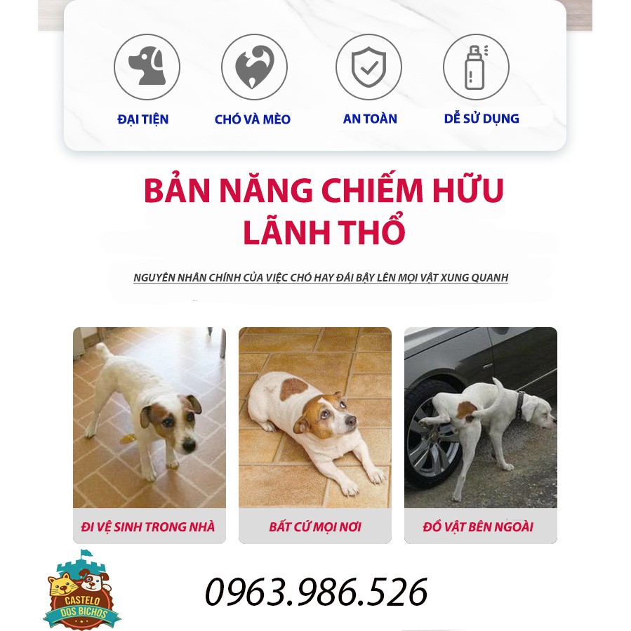 Chai Xịt Định Vị Nơi Đi Vệ Sinh Cho Chó Mèo Đúng Chỗ Chính Hãng 150ml