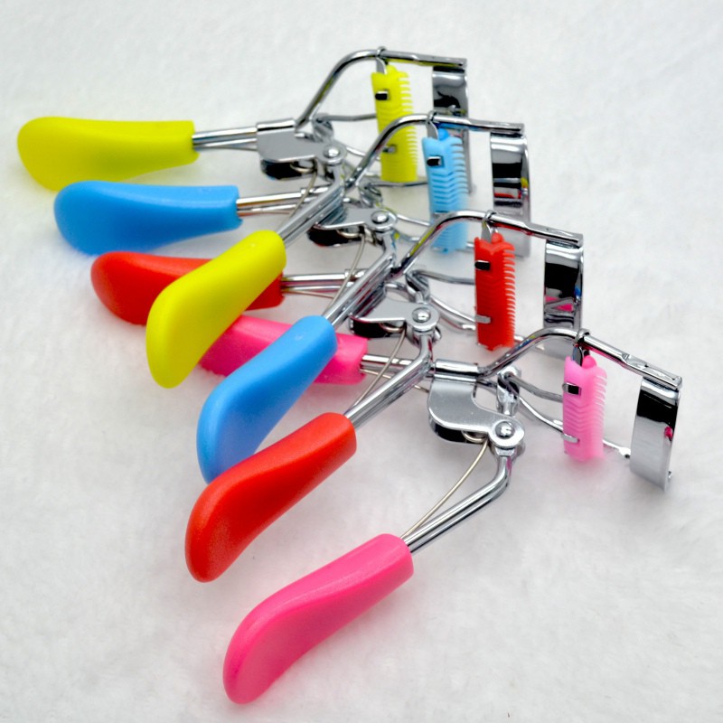 Kẹp uốn mi tích hợp lược bằng inox tiện dụng