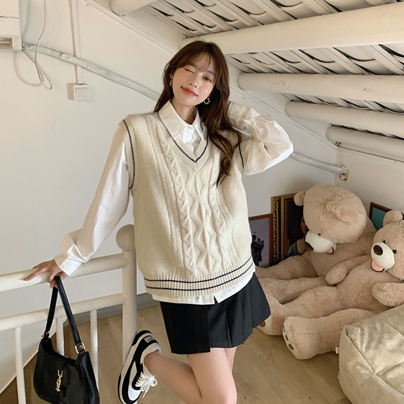 NRVP Áo KhoáC Cardigan Tay DàI Phong CáCh HàN QuốC