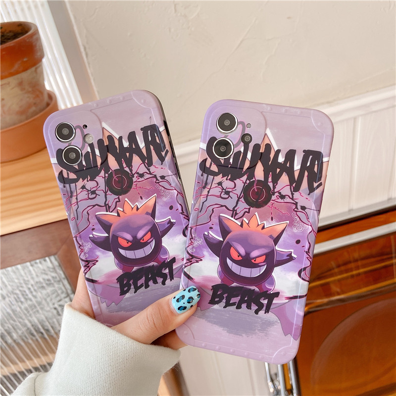 POKÉMON Ốp Điện Thoại Dẻo Họa Tiết Hoạt Hình Gengarmon Dễ Thương Cho Iphone 7 Plus 8 Plus X Xr Xs Max Iphone 12 Pro 11 Pro Max