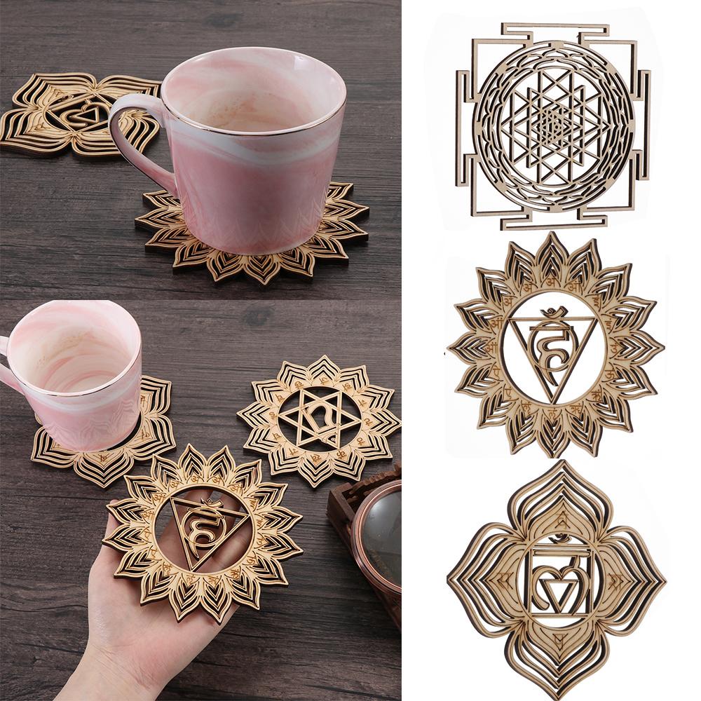 LANSEL Set 8 Tấm Gỗ Treo Tường Trang Trí Hình Hoa / Xe Hơi Độc Đáo