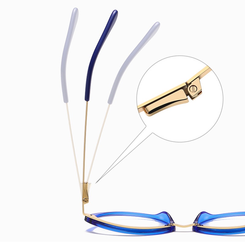 Mắt Kính Gọng Oval Màu Sắc Ngọt Ngào Chống Ánh Sáng Xanh Thời Trang Cho Nữ