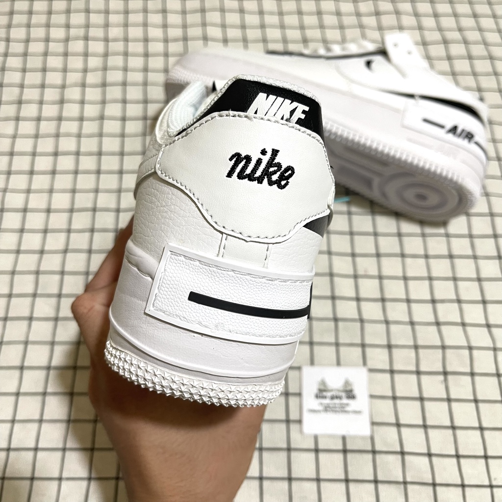 Giày AF1 shadow trắng viền đen cao cấp