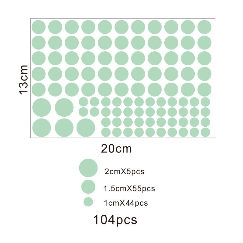 Miếng Dán Tường Dạ Quang Trang Trí Phòng Ngủ