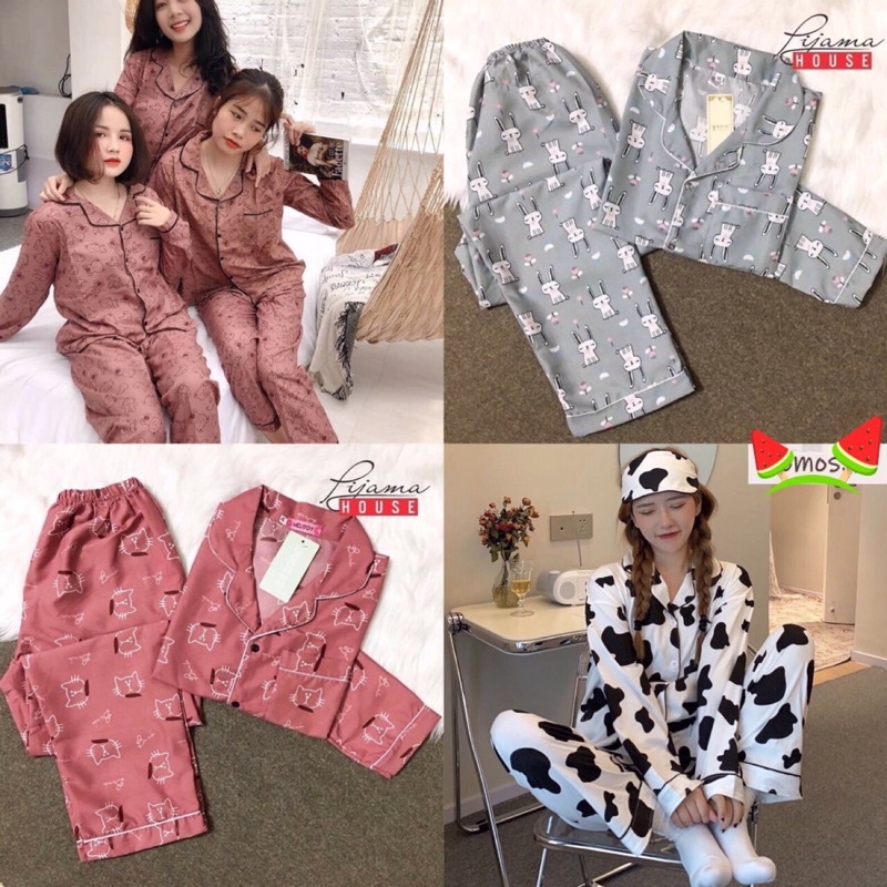 Sỉ Pijama đẹp bộ đồ ngủ nữ dài cute mặc nhà mùa đông thoải mái dễ thương giá rẻ HANZ.VN H1 THANH LÝ NGHỈ BÁN