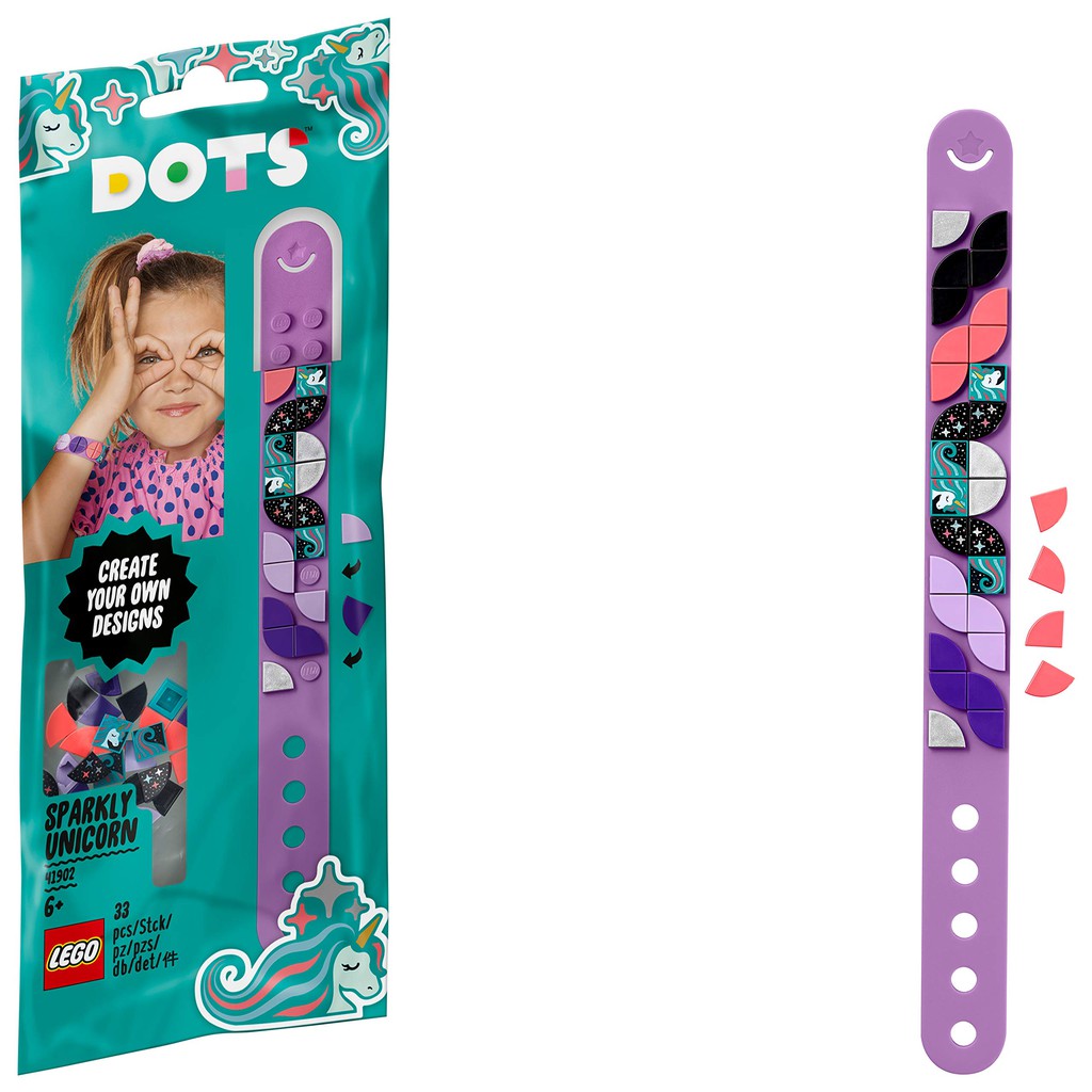 LEGO DOTS 41902 Vòng Tay Kỳ Lân Lấp Lánh ( 33 Chi tiết)