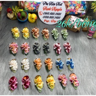 [New] Hoa bột nổi 5D trang trí móng nail: Hoa Nhài Đá - 26.000/1 bông - Set 2 bông=52.000