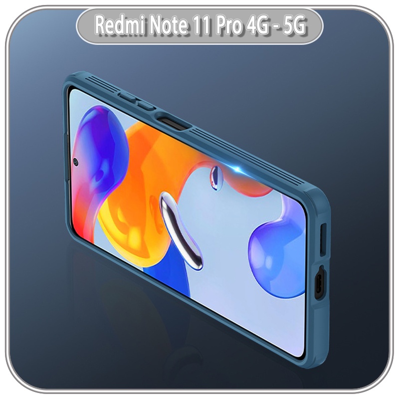 Ốp lưng cho Xiaomi Redmi Note 11 Pro 4G 5G quốc tế - Note 12 Pro 4G,Nillkin CamShield che camera - hàng nhập khẩu