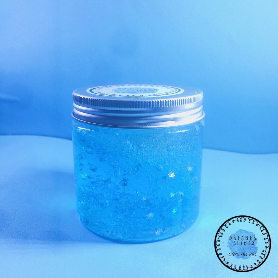 Blue Galaxy Version 1 I Clear slime l Slime trong siêu đặc và dẻo