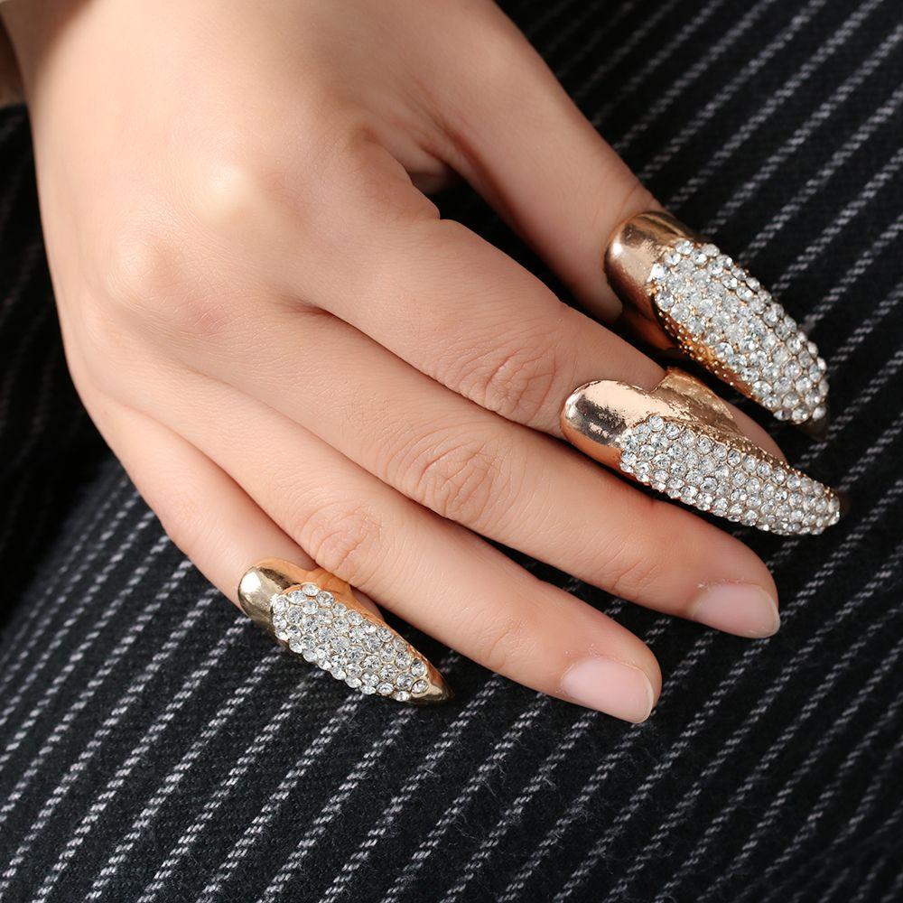 Nhẫn Hình Móng Vuốt Đại Bàng Giả Cỡ Lớn Thời Trang Cho Nữ