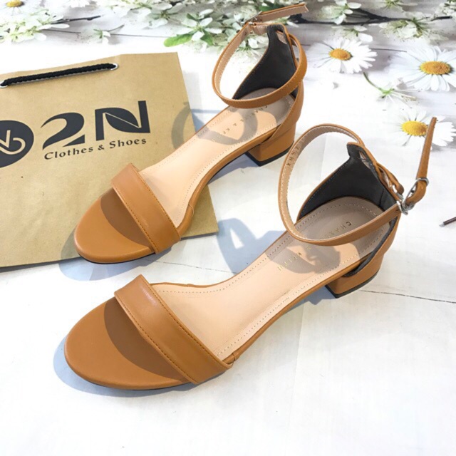 Sandal gót vuông 3p