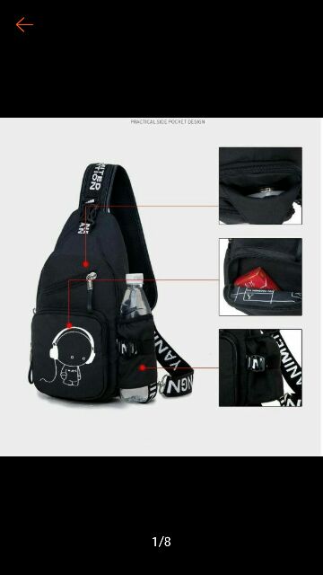 Túi đeo chéo messenger YM nam nữ ngăn bình nước - tui cheo theloan TCTL0019 | BigBuy360 - bigbuy360.vn