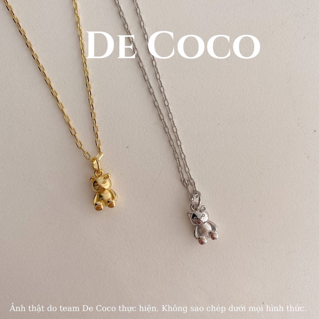 [KHÔNG ĐEN GỈ] Vòng cổ titan hình gấu, dây chuyền Ice Bear decoco.accessories