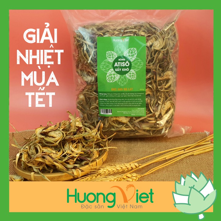 Bông atiso sấy khô Đà Lạt cao cấp loại 1, hoa atiso sấy nguyên chất 100% bông tươi sấy khô Đà Lạt