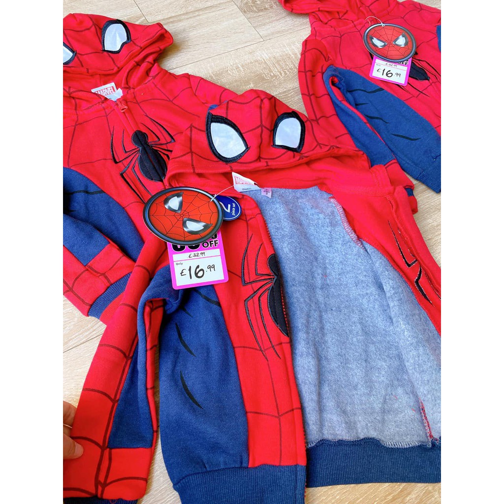 [Siêu phẩm] Aó khoác nỉ Spiderman đỏ ❤️ FREESHIP ❤️ [Siêu phẩm] Aó khoác nỉ Spiderman đỏ cho bé