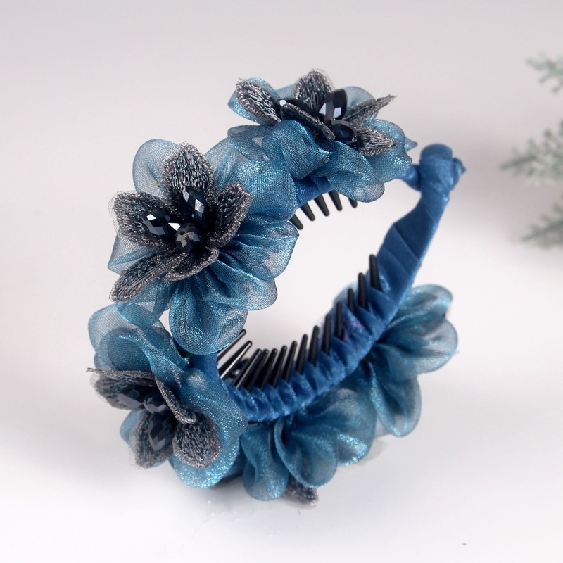 Kẹp Tóc Ruy Băng Thắt Nơ Sau Lưng Phong Cách Hàn Quốc Thanh Lịch Cho Nữ