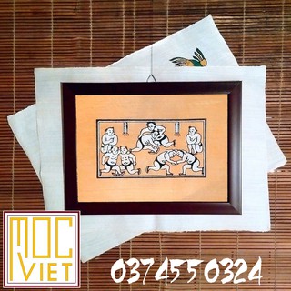 Tranh đông hồ Đấu vật
