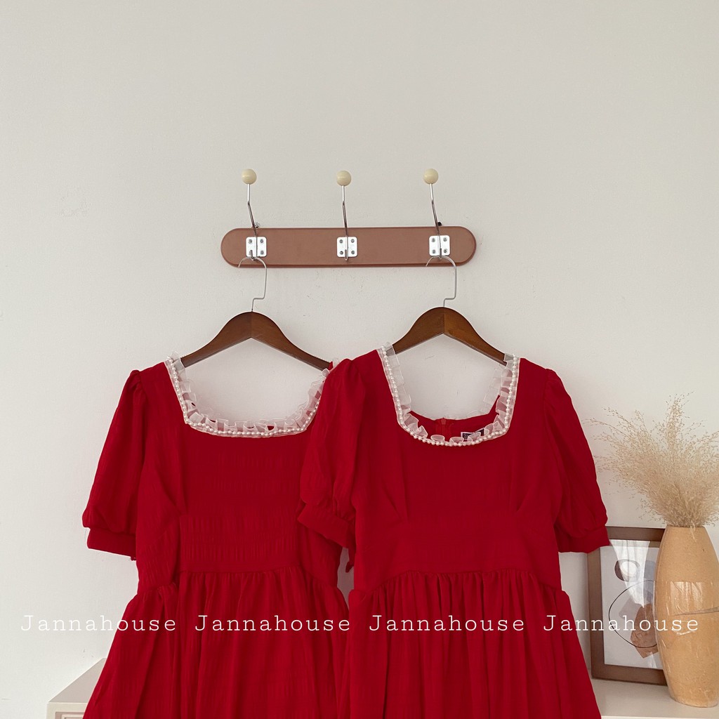 [Mã FAGREEN245 giảm 10% tối đa 30K đơn 99K] [CÓ ẢNH THẬT] Váy ulzzang tiểu thư dự tiệc xẻ tà - V20 - jannahouse | BigBuy360 - bigbuy360.vn