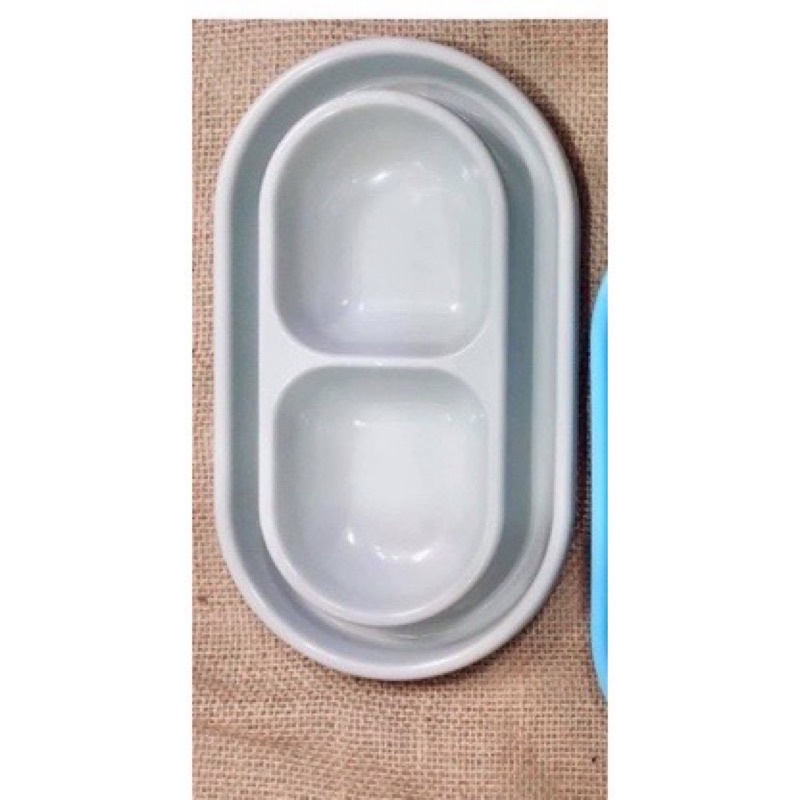 Bát đôi chống kiến hình bầu dục cho thú cưng