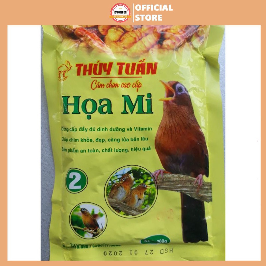 Cám chim họa mi Thúy Tuấn số 2 cao cấp chất lượng 200gram Phụ Kiện KaLoTeBon