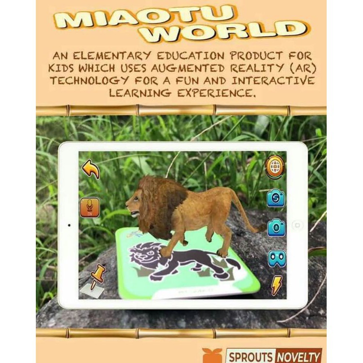 [ Gía siêu rẻ ] Hộp 60 thẻ animals 4D (thẻ thực tế ảo)