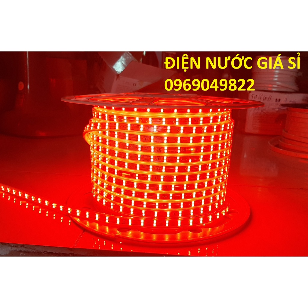 5 Met Đèn Led Dây Đôi Màu Đỏ 2835 Trang Trí Hắt Trần, Quấn Cây, Đèn Nền - Led Dây Màu Đỏ (mua 20m tặng bộ nguồn)