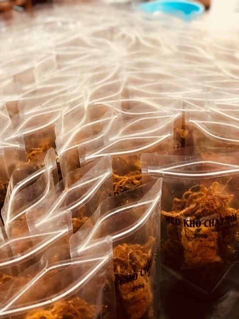 Khô heo cháy tỏi gói 250gr dùng thử
