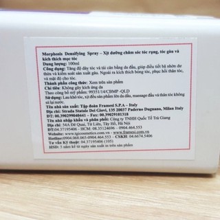 ( Chính hãng) XỊT DƯỠNG FRAMESI MORPHOSIS DENSIFYING SPRAY CHĂM SÓC TÓC Rụng 150ml