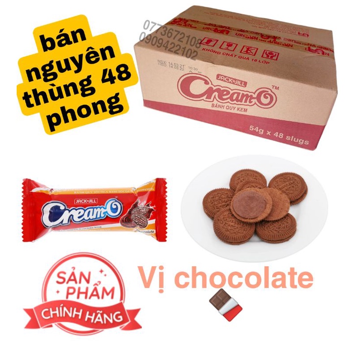 thùng 48 phong bánh Cream-O sô cô la