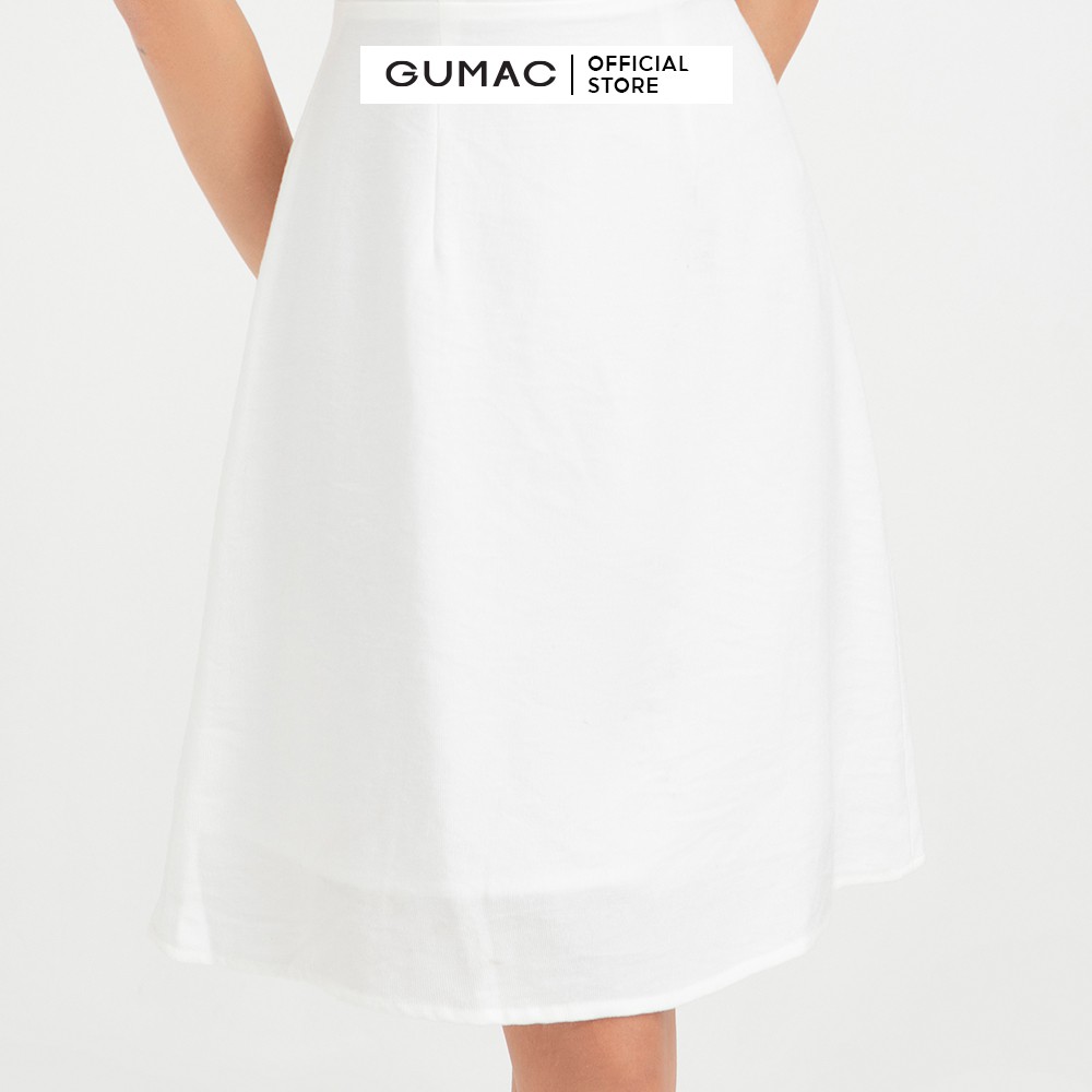 [Mã WABRGU155 giảm 15% tối đa 50k đơn 199k] Đầm body nữ GUMAC thiết kế dáng ôm màu trắng DB429 | BigBuy360 - bigbuy360.vn