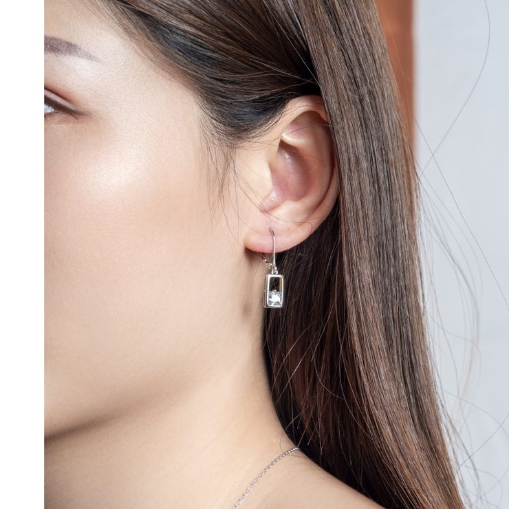 [Mã BMLTA50 giảm 10% đơn 150K] Khuyên Tai Bạc Mon Lilas Quý Phái Earring K04200012-13