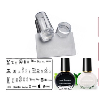 Khuôn in Nail . con dấu in , mực in móng