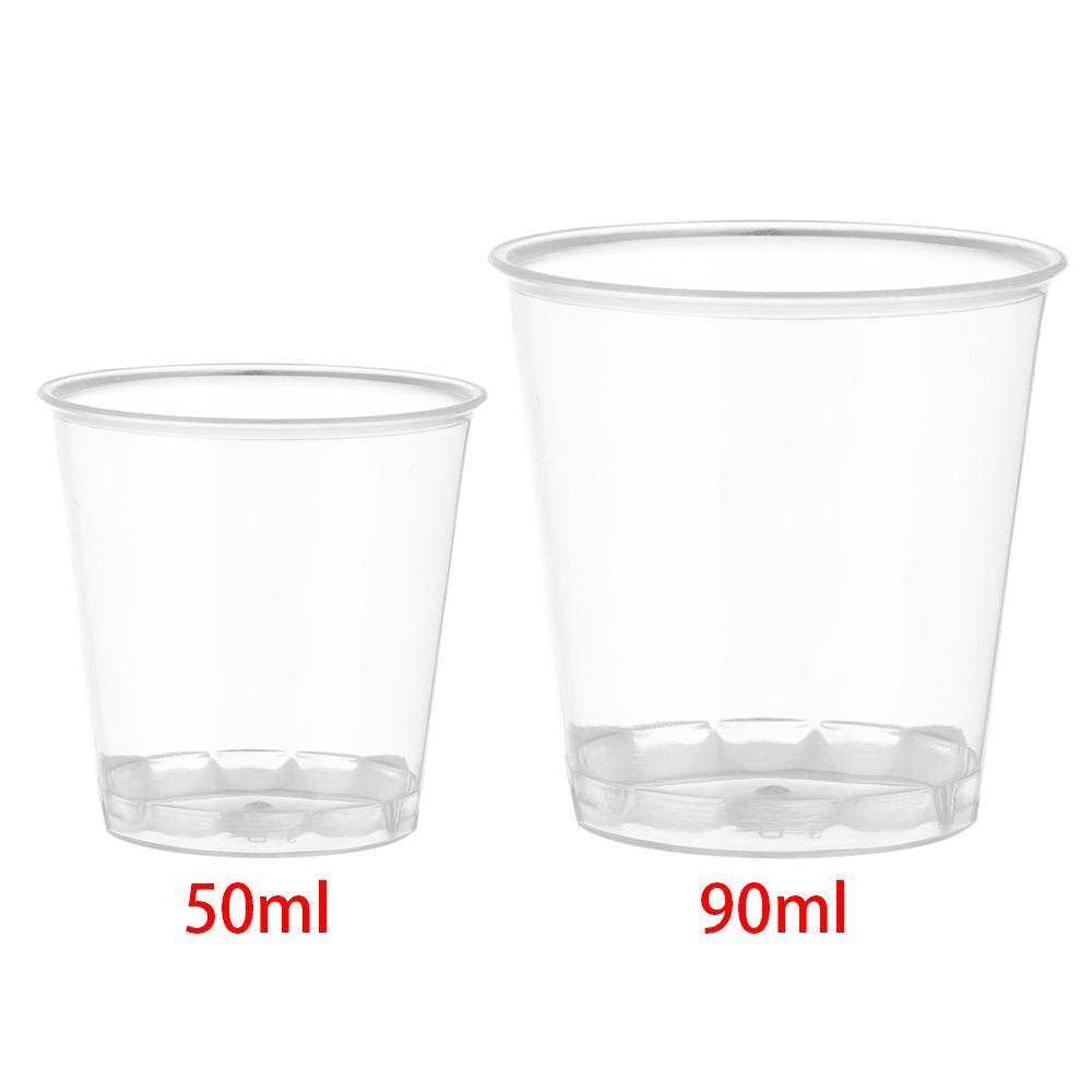 Set 30 / 50 Cốc Làm Bánh Cupcake Bằng Nhựa Trong Suốt Dùng Một Lần DIY