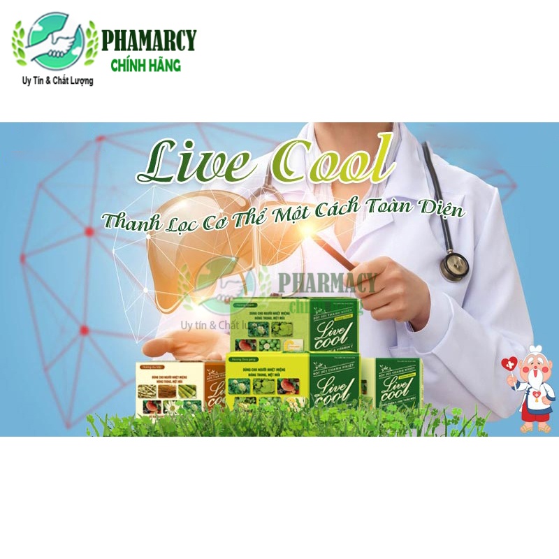 Bột sủi thanh nhiệt giải độc mát gan tăng sức đề kháng Live Cool