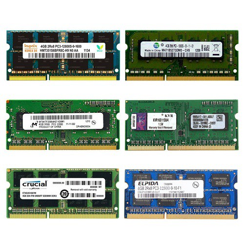 Ram laptop 4gb DDR3L (PC3L) hoặc DDR3 (PC3) bus 1600, 1333 và 1066 dùng cho laptop, và các loại khác, bảo hành 3 năm