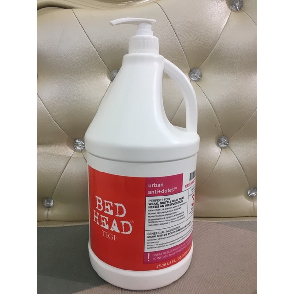 Dầu Gội Can 5 Lít Bed Head Tigi Đỏ Số 3 Dành Cho Tóc Hư Tổn Nặng 5000ML