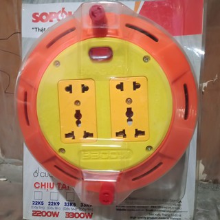 Ổ cắm quay chịu tải cao 3300W Sopoka,ổ cắm điện quấn dây sopoka
