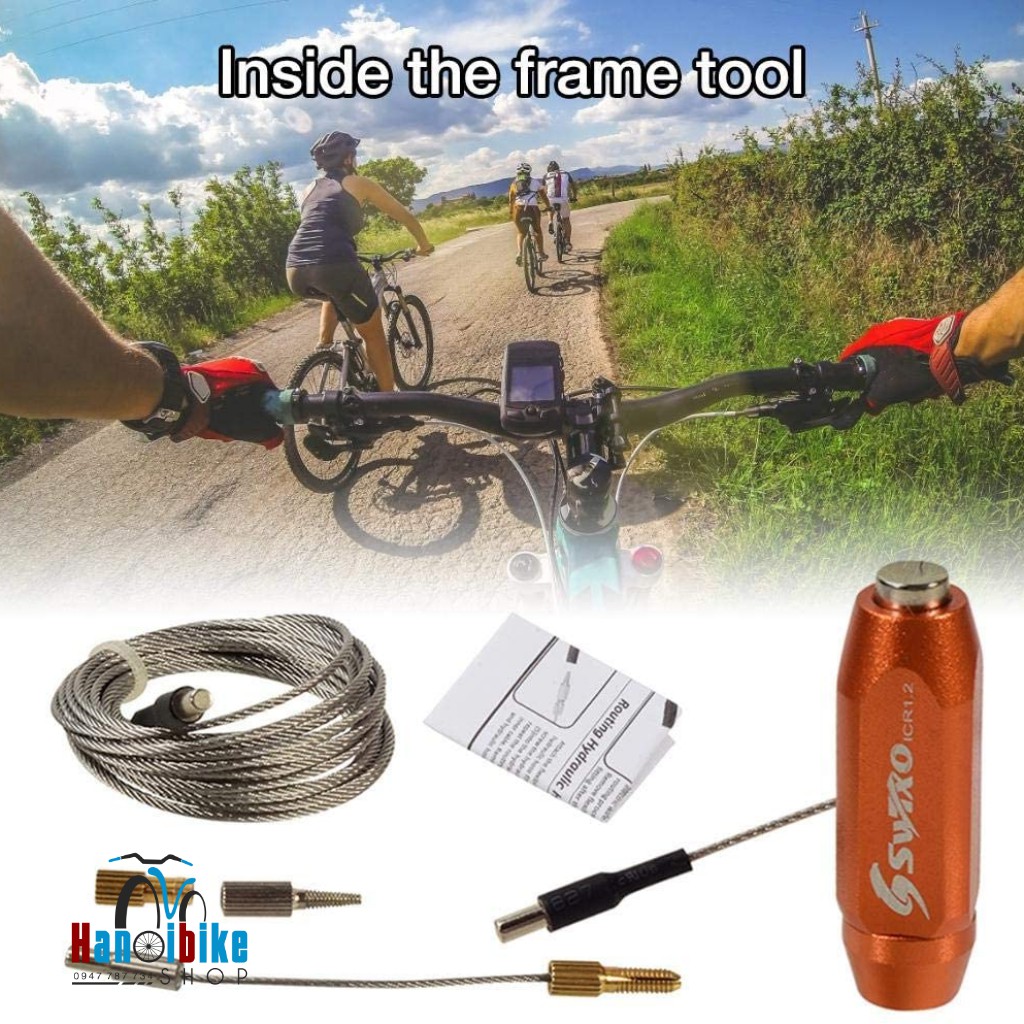 Bộ dây dẫn luồn khung xe đạp có nam châm RISK