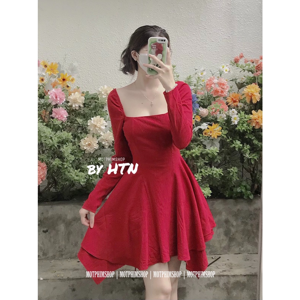 AME DRESS, ĐẦM TAY DÀI DÁNG XÒE