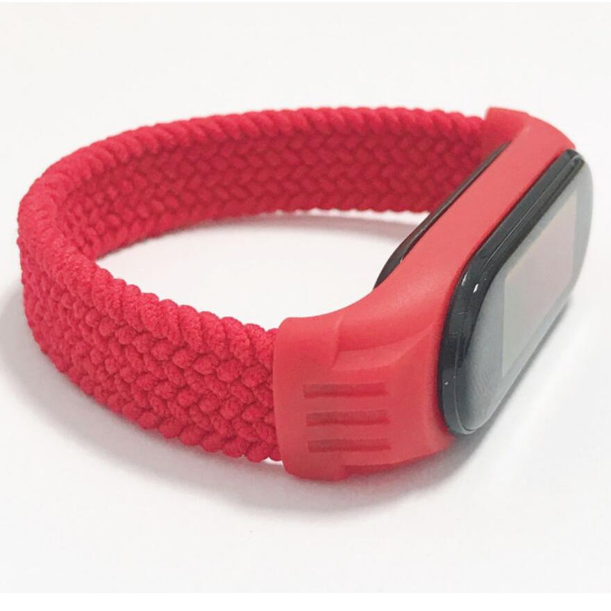 Dây đeo đồng hồ thông minh sợi nylon thời trang cho Xiaomi Mi Band 6/5/ 4/ 3
