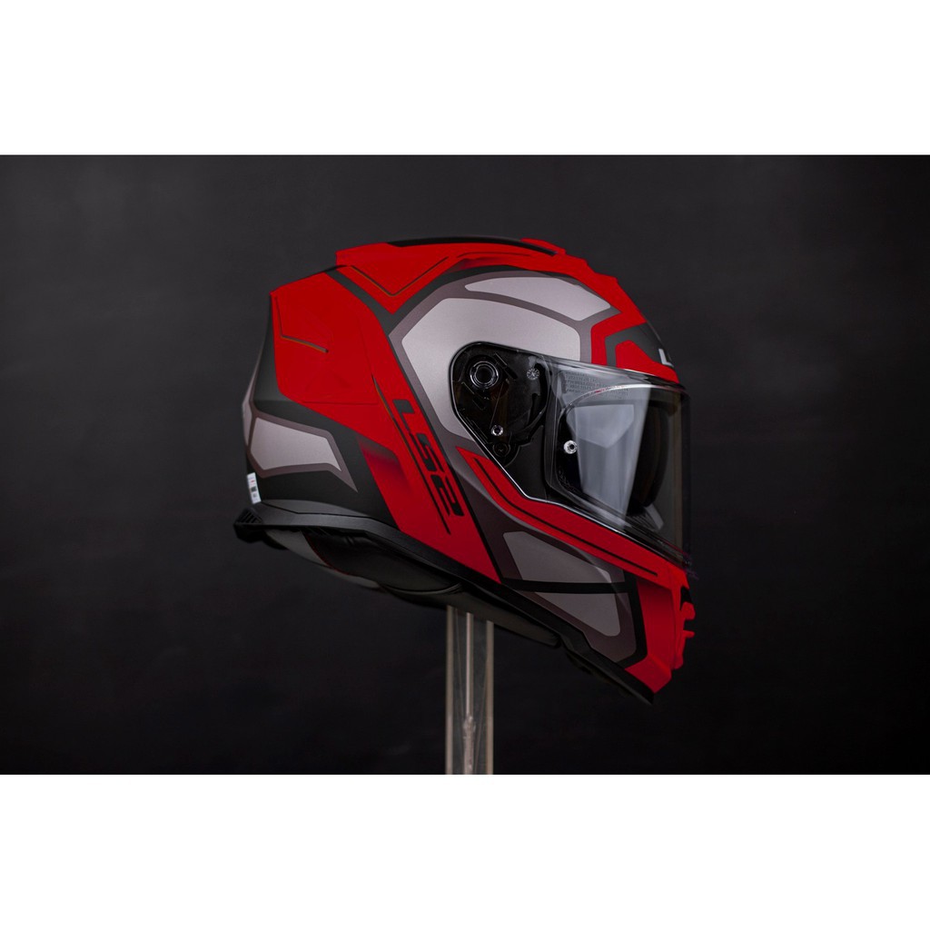 [TẶNG PINLOCK] MŨ BẢO HIỂM FULLFACE LS2 FF800 STORM ĐỎ XÁM