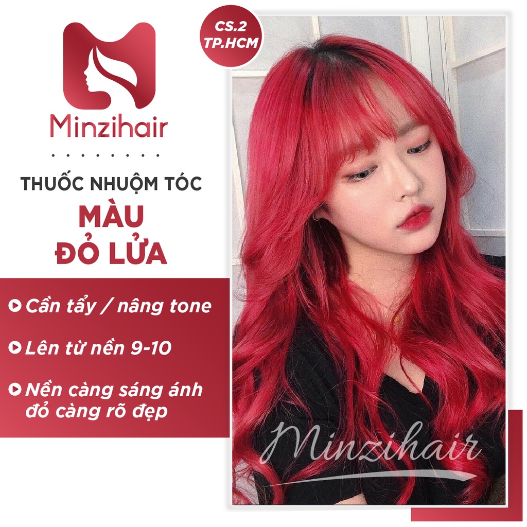 Thuốc Nhuộm Tóc Màu Đỏ Lửa (RED FIRE) | Cần Tẩy Tóc - Minzihair HCM