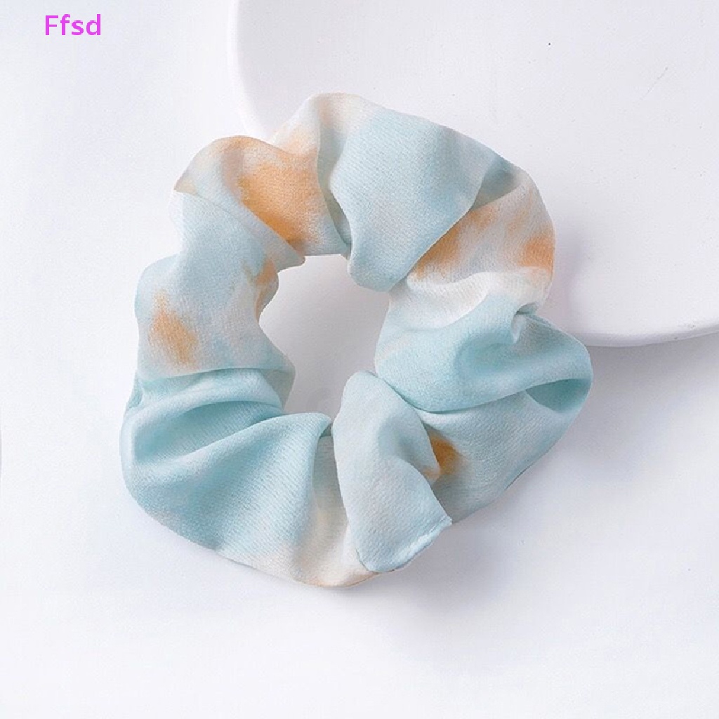 Dây Buộc Tóc Cao Su Co Giãn In Họa Tiết Trái Bơ / Hoa Dễ Thương Phong Cách Hàn Quốc Cho Nữ
